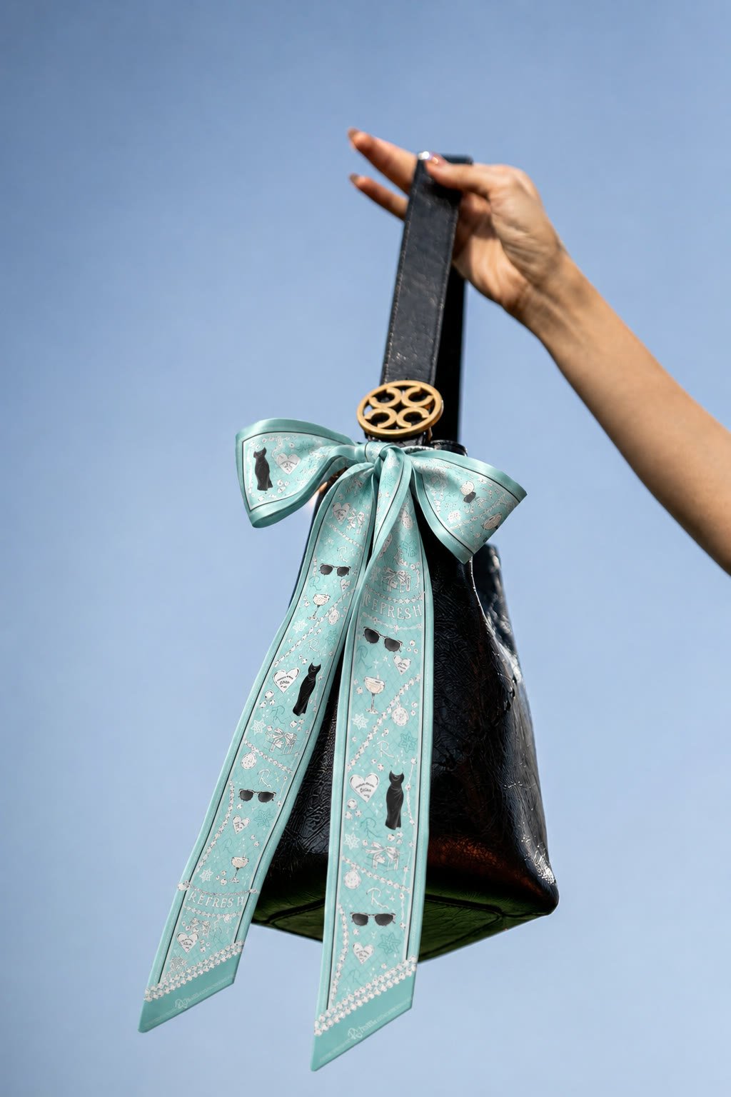 Tiffany-inspired Twilly silk scarf band